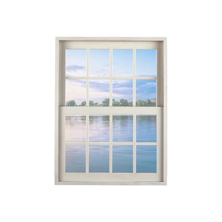 Residential double hanging window pvc single hanging window vertical up and down sliding window