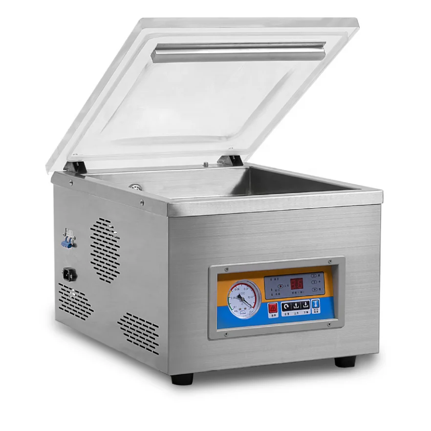 Plastic Bag Portable semi-automatic Food Single Chamber Sealer Sealing Vacuum Packing Machine
