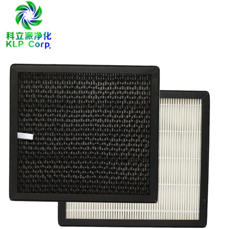 KLP Customized Ture HEPA Replacement Filter Set with Activated Carbon for Household Air Purifier