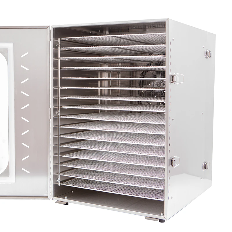 16 Trays Trays Food Dehydrator Snacks Dehydration Dryer Fruit Vegetable Herb Meat Drying Machine Stainless Steel