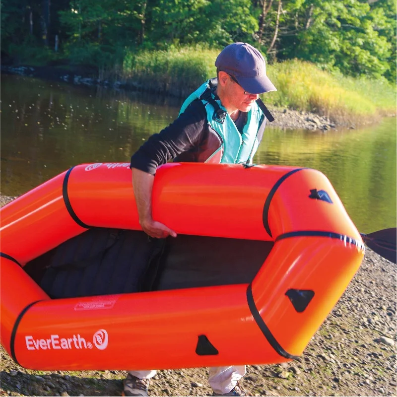 EverEarth light raft for packrafting and bikerafting on lake or river
