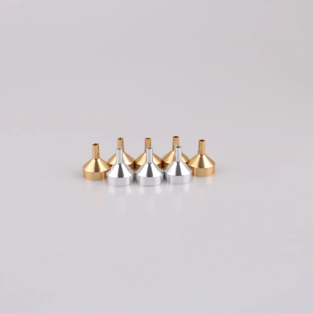 Металлическая маленькая воронка для наполнения | Алюминиевая крошечная Воронка/миниатюрная Воронка/мини Воронка для духов, косметическое наполнение