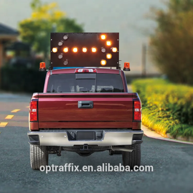 Power Driven Rotatable Arrow Board LED 15 or 25 Lights VMAB Vehicle Mounted Arrow Board