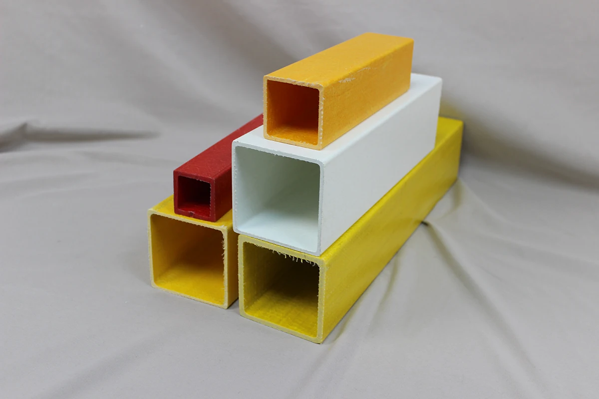 Cooling Tower Bracket Support High Strength Anti Corrosion Fiberglass FRP GRP Pultruded Square Tubes