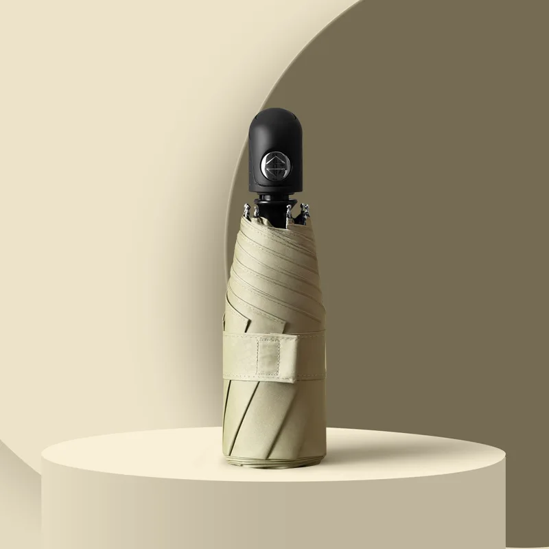 Mini pocket  Automatic 5 folding umbrella uv sun protection umbrella