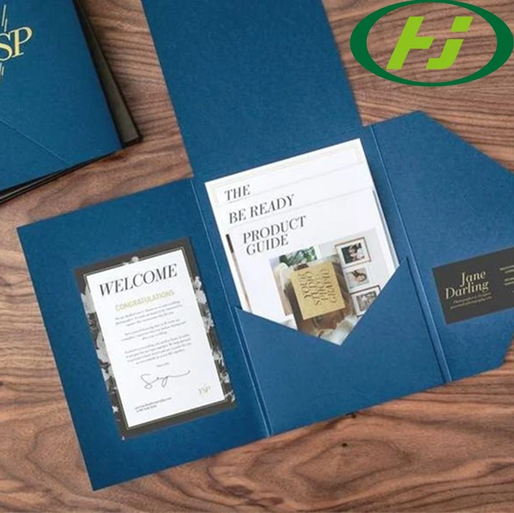 Картонные папки для файлов с логотипом и карманами