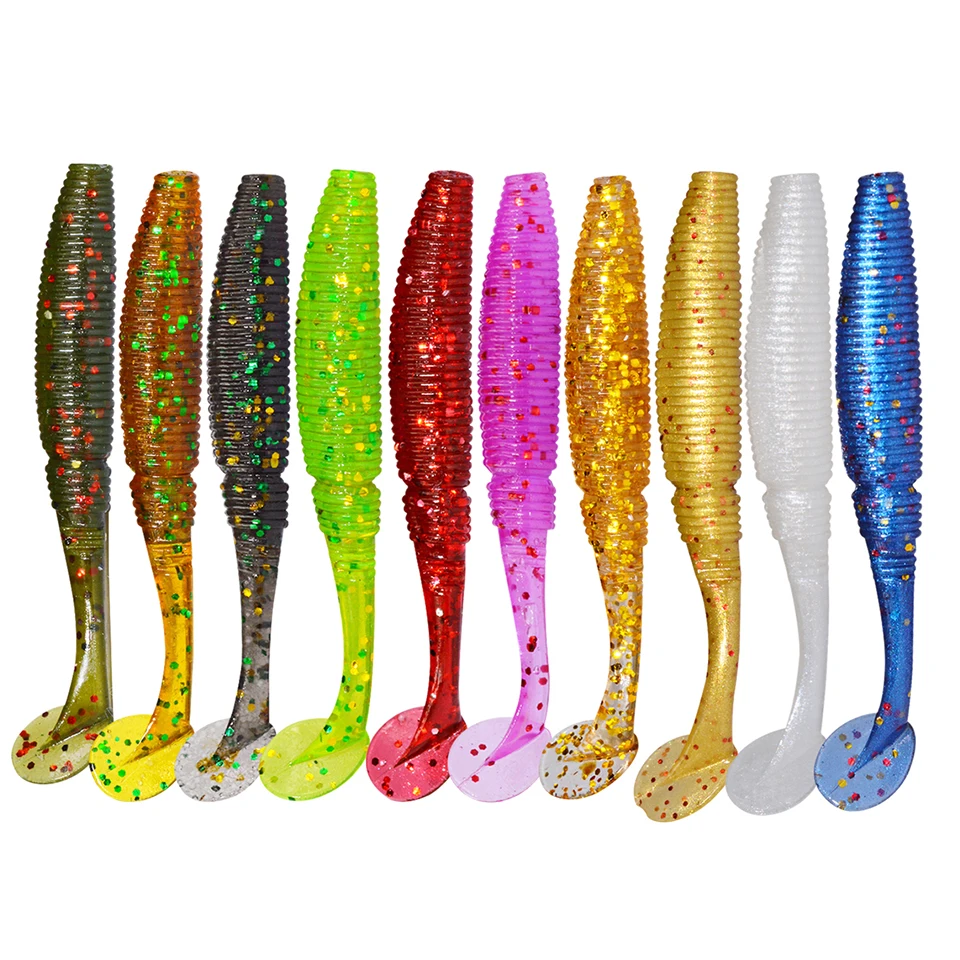 Afishlure artificial bait 5cm 1g paddle tail swim bait soft bait shad lure plastic fishing lures