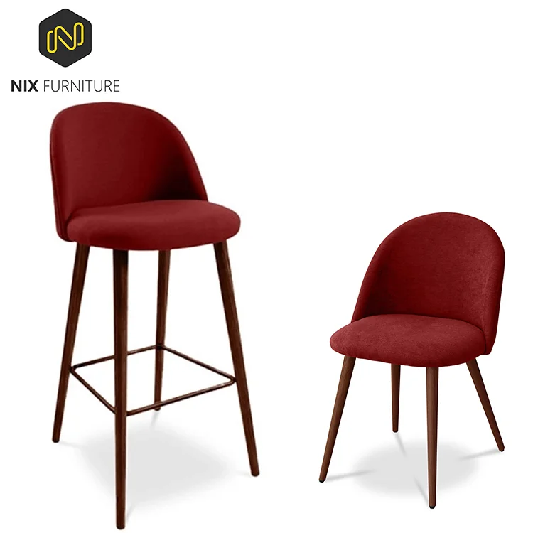 Sedie Da Pranzo Accent Modern Red Fabric Dining Chair