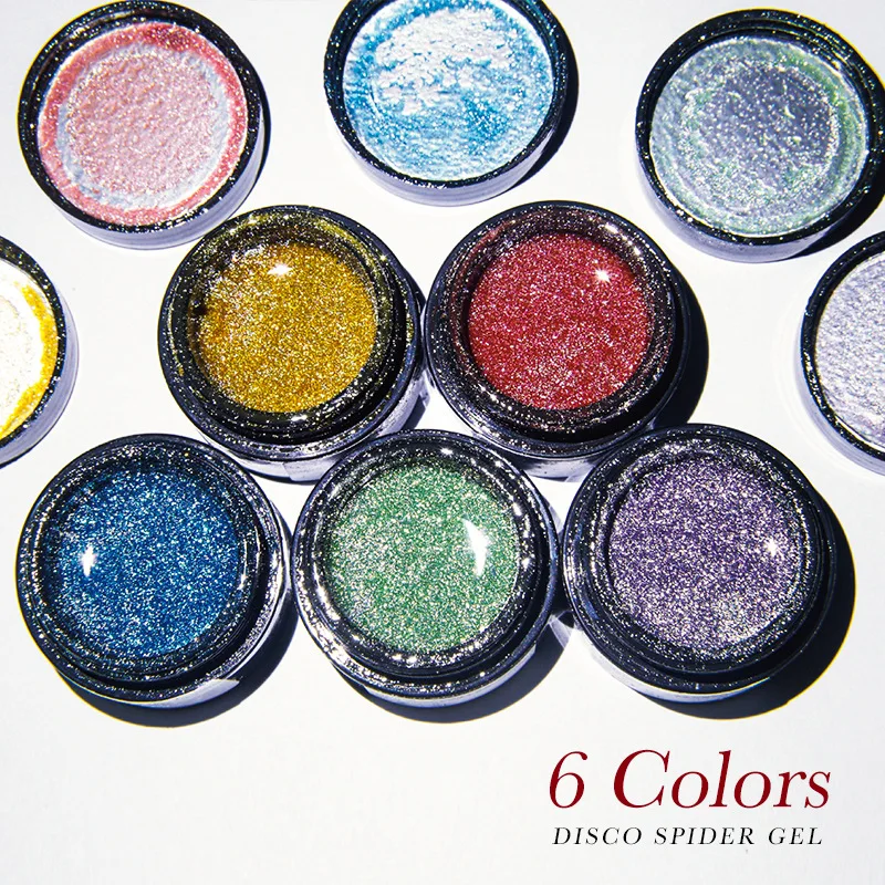 Painting Gel Wiredrawing Line Painted Spider Gel Glue OEM Private Label Nail Art Color Liner Gel