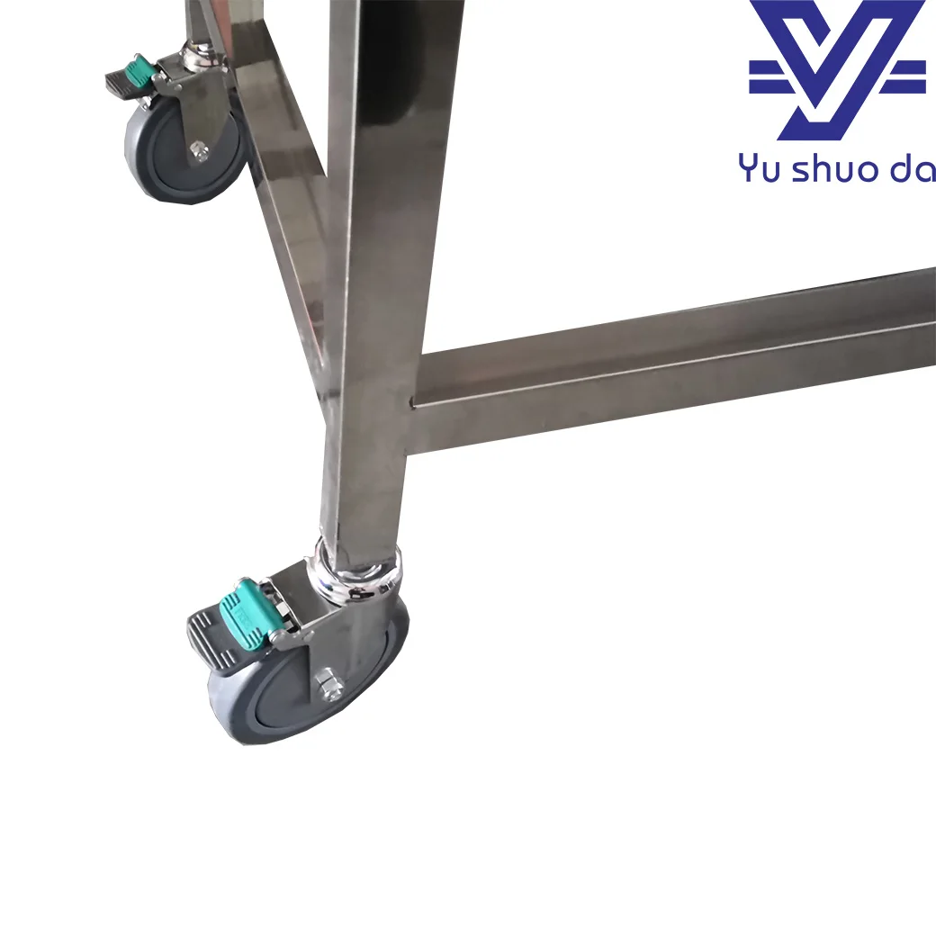 New design roller style hospital use autopsy trolley with brakes