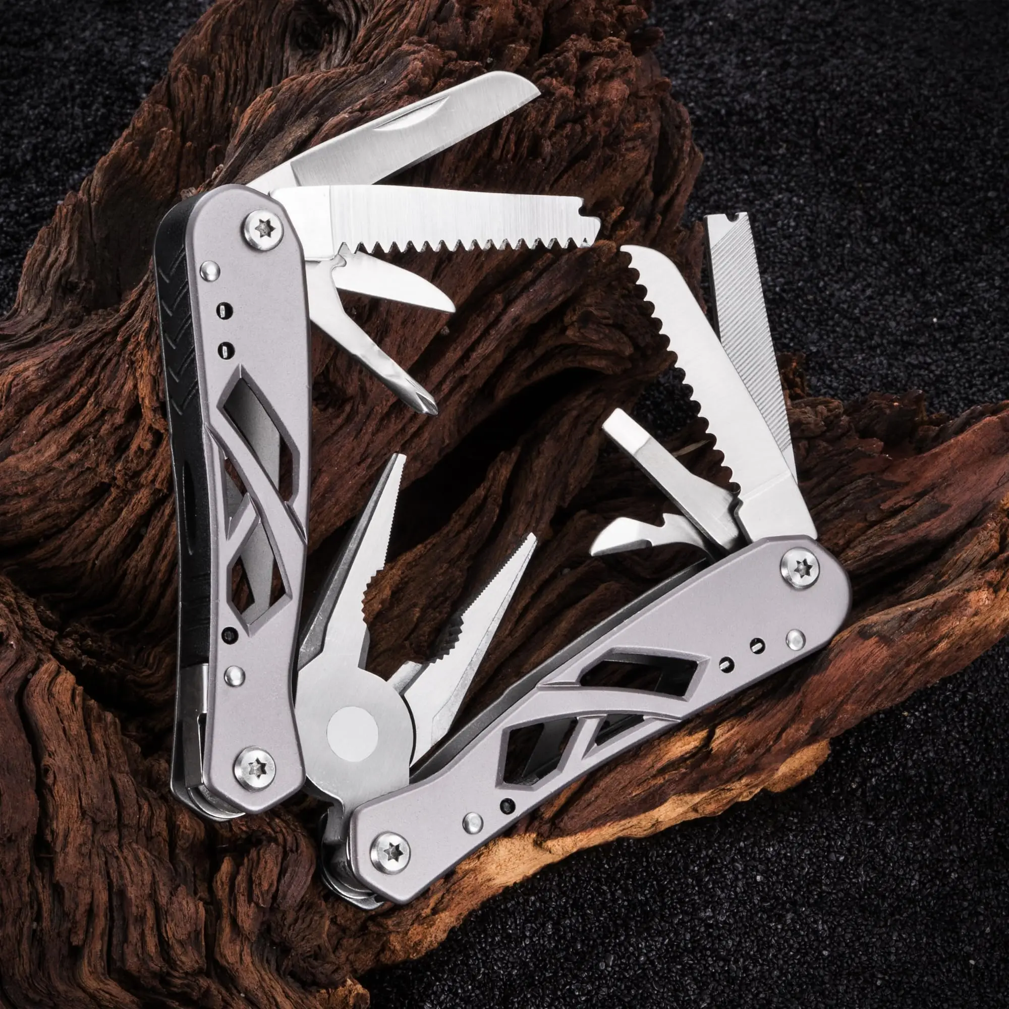 11-in-1 Mini Multitool with Knife and Pliers Best Utility Multi Purpose Tool with All in One Tool Set