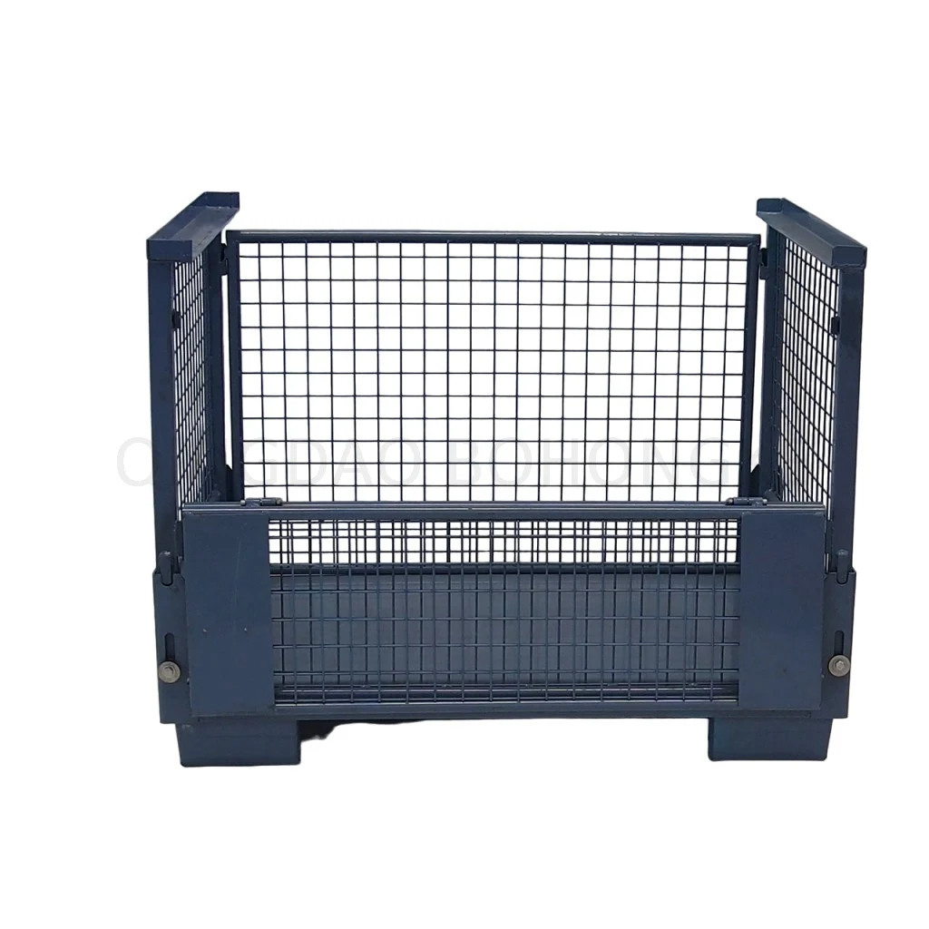 BHK112 полностью складная Складная складная коробка для хранения из проволочной сетки по низкой цене