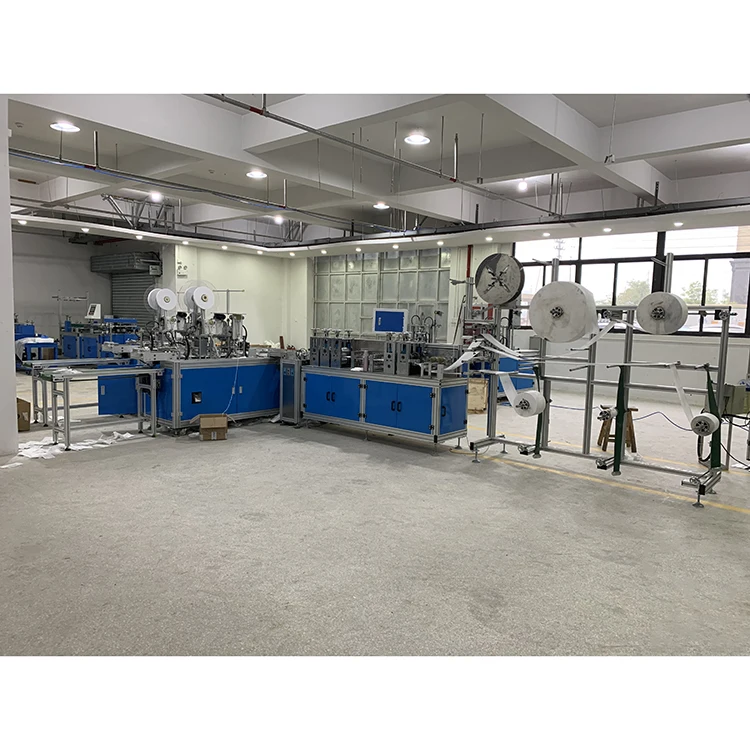 Автоматическая 3 выхода линии хирургическая маска медицинская Нетканая Пылезащитная маска делая машину