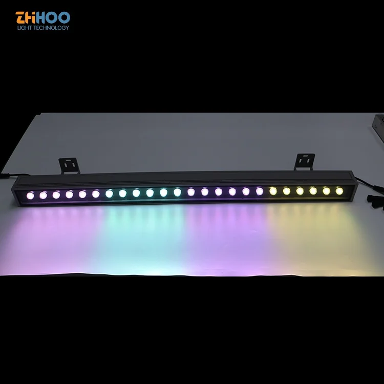 Dmx512 архитектурное наружное линейное освещение для мытья стен водонепроницаемое DC12V 36 Вт RGB красочные фасады проектная Ландшафтная лампа