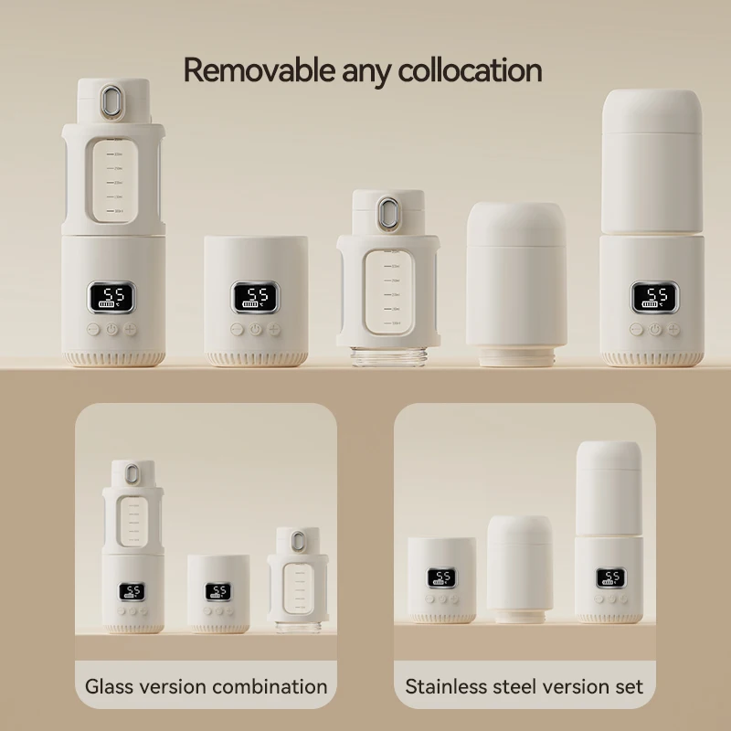 Portable Constant temperature water glass Rechargeable 10000mAh baby feeding bottle water warmer rechargeable milk warmer