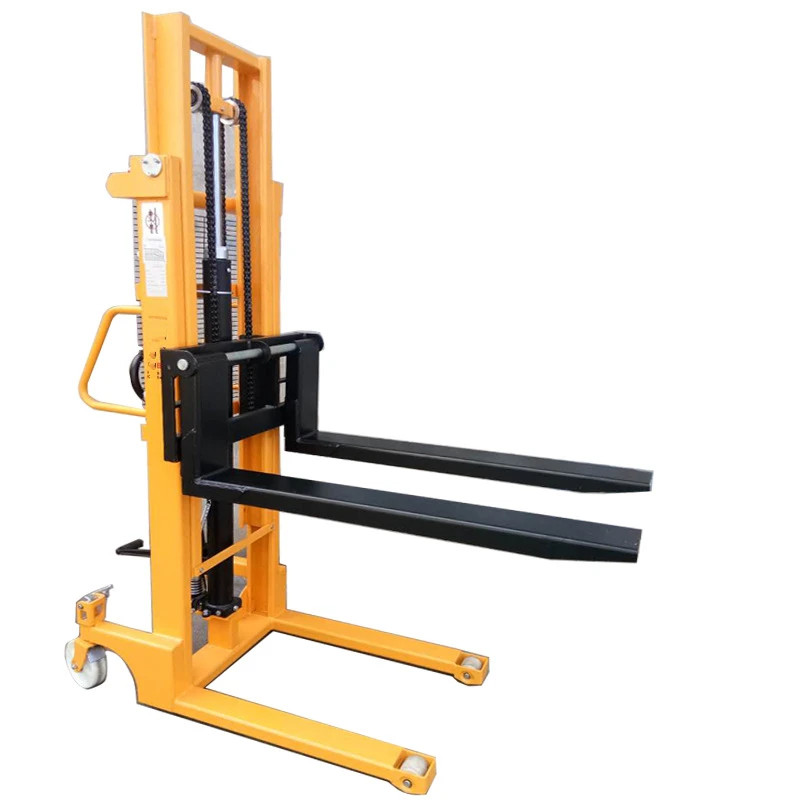 
Manual stacker small lift forklift lifting trolley foot push push hand pull plate stacker 