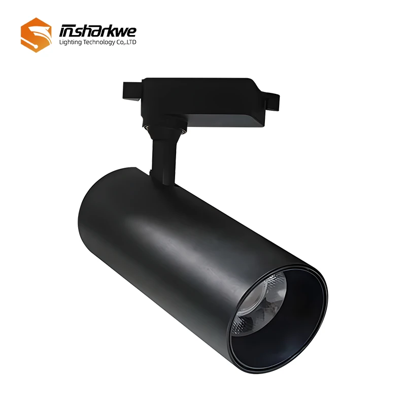 commercial Whole-Set Led Track Light Lamp 220V Spot Light Fixture 7W 10W 20W 30W Aluminum Rail Lighting Ceiling Spot For Shop