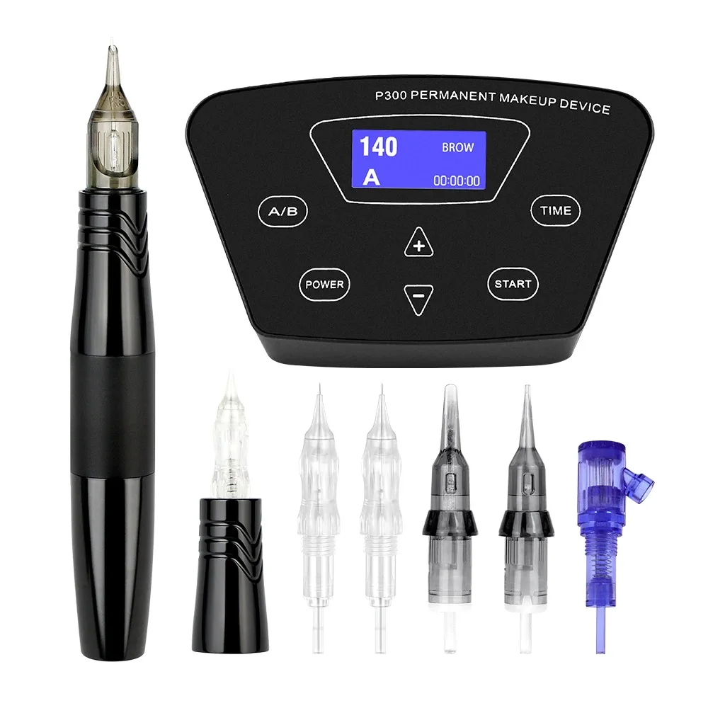 Sale Professional Permanent Makeup Hollow Cup Motor RCA Eyebrow Machines Pmu Double-ended Pen Rotary Mast Gun Tattoo Supplier