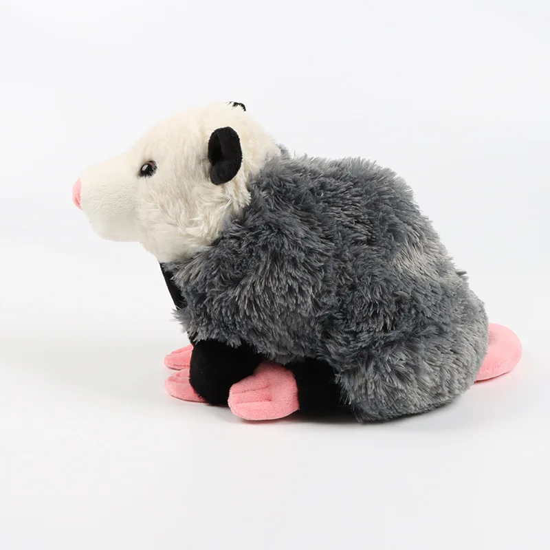 New Creative Simulation Mouse Plush Toy Gift for Kids Opossum Plush Possum lifelike opossum stuffed animal