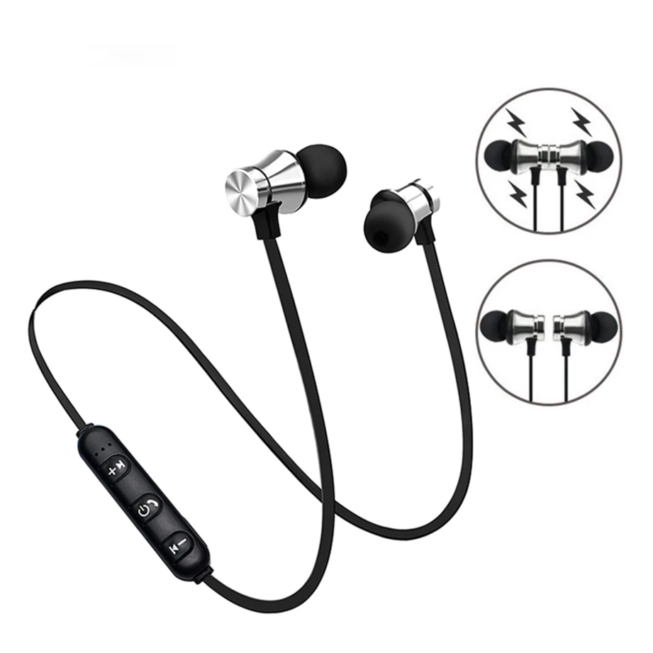 
Innoliance XT11 Waterproof Magnetic Earphone Wireless Sports Bass Neckband With Mic Bt 