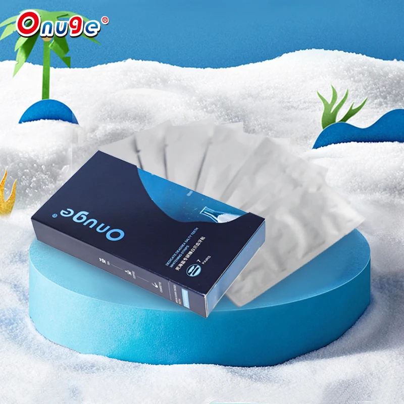 tooth white private label advanced 5d 7sets 14pcs dead sea salt white strip teeth whitening 1 treatment 2 strips