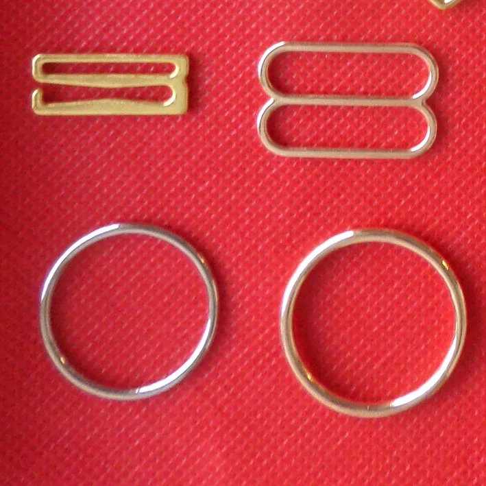 
Zamac Alloy bra strap ring and slider 