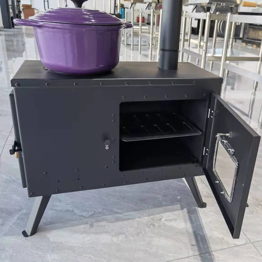 Warmfire  new design high quality wood cooking stove with oven