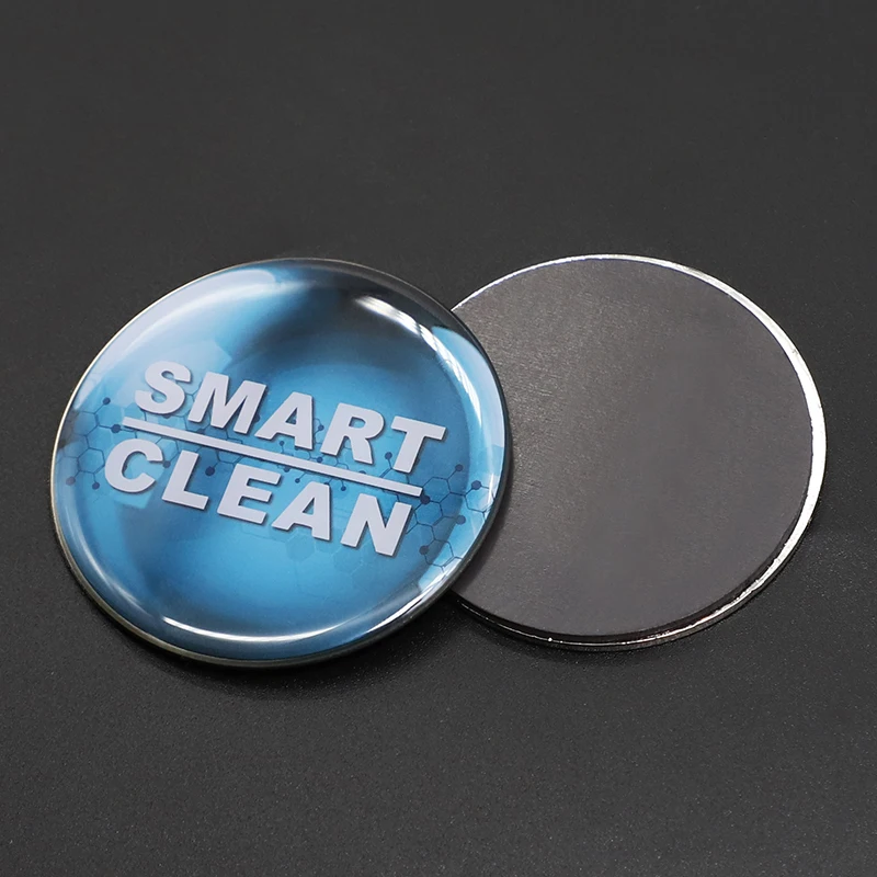 Custom clear round epoxy refrigerator magnet free design 3 d refrigerator magnet