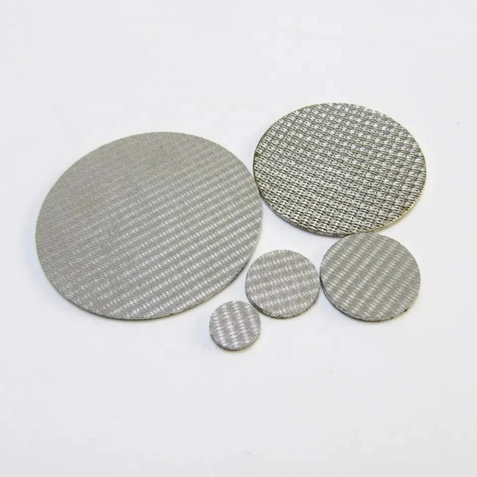 SS304 316Wire mesh extruder Screen Packs filters for Polymer Melt Filtering100 150 200 300 400micron filter wire mesh screen