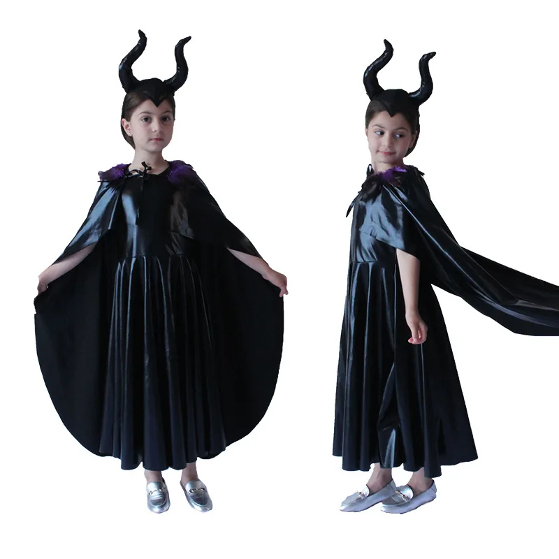 Halloween Costumes Europe and the United States Children Black Witch Sleeping Spell cosplay costumes cosplay costumes