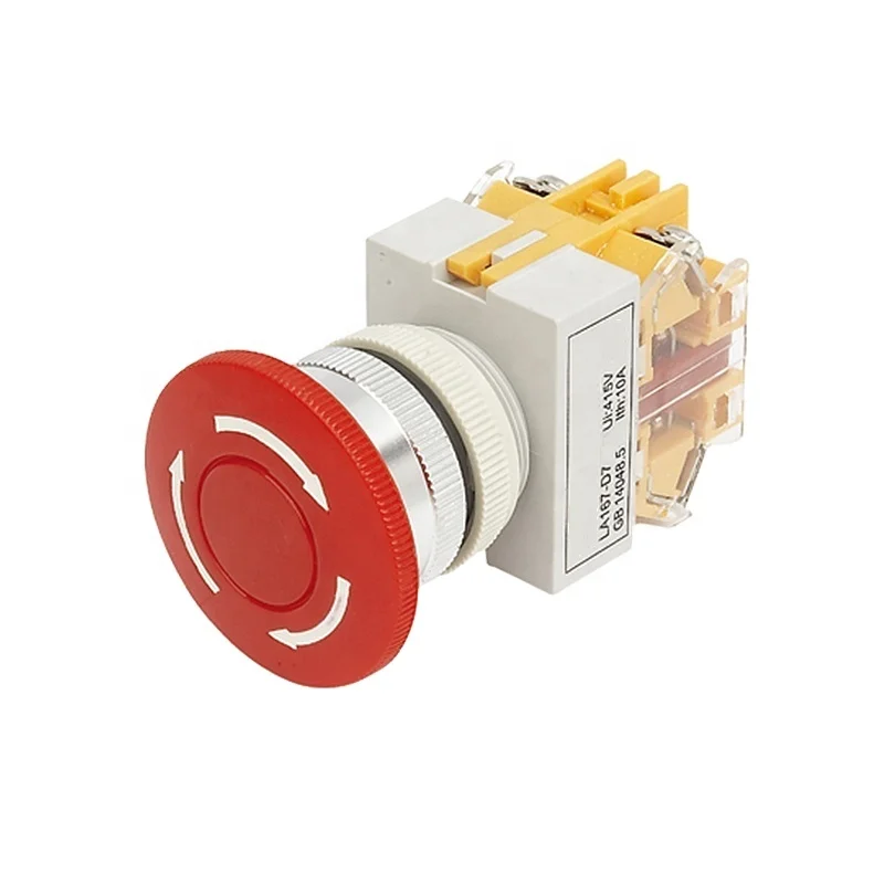 JOYELEC Mushroom Emergency Stop Pushbutton Push Button Switch LA167-D7