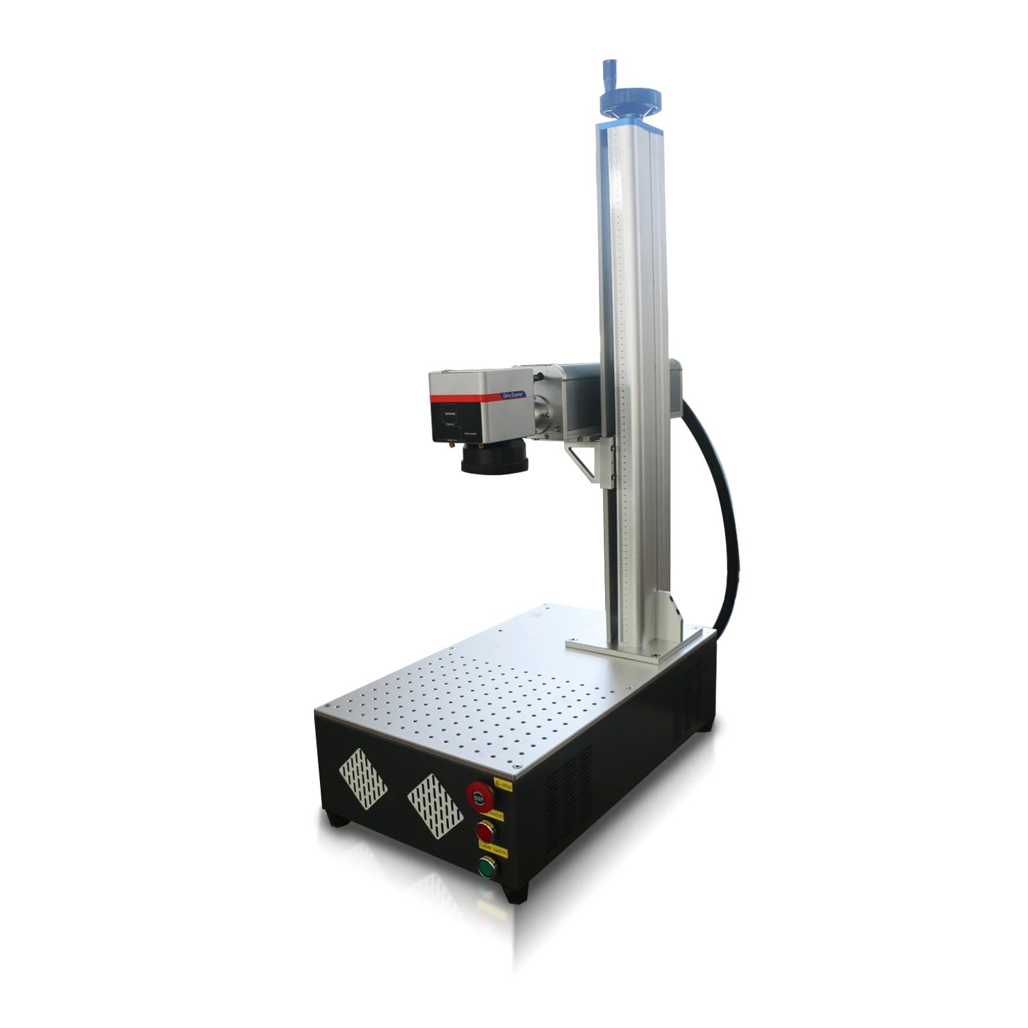 Raycus 50W Fiber Laser Engraving Machine 50QB with 300*300mm Marking Size EZCAD Control Lightburn Software Ring Jewelry Rotatory