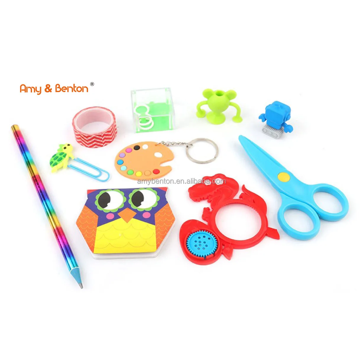 Children Stationery Set Custom Party Favors Toy Pack School Exchange Stationery Class Reward 10pcs Stationery Set