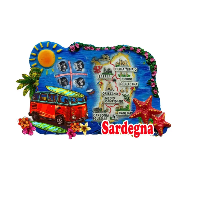 Custom Fridge Magnets Souvenir Gifts Italy Fridge Magnet Resin Crafts