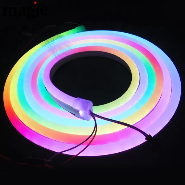  DMX512 WS2811 WS2815B WS2812B SK6812 IC Pixel LED SMD5050 Модифицируемый RGB светодиодный неоновый гибкий