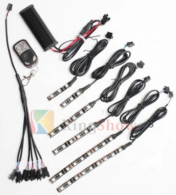 LED Headlights for Car Motorcycle Chopper Flexible Neon Strips Kit with Remote Control