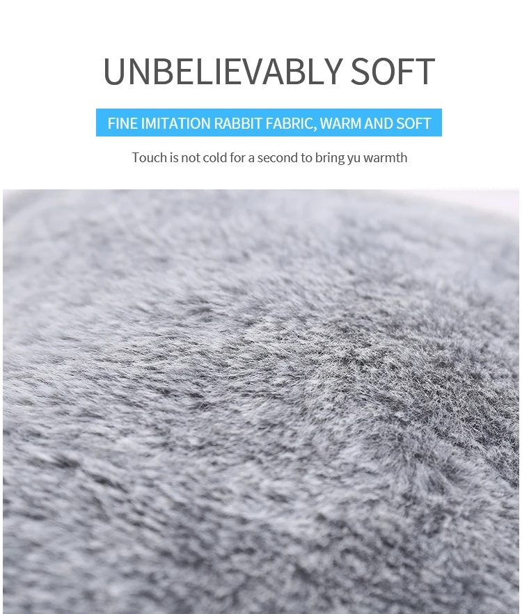 Plush Cloth Hand Warmer Student Hot Water Bottle With Premium Rubber For Pain Relief