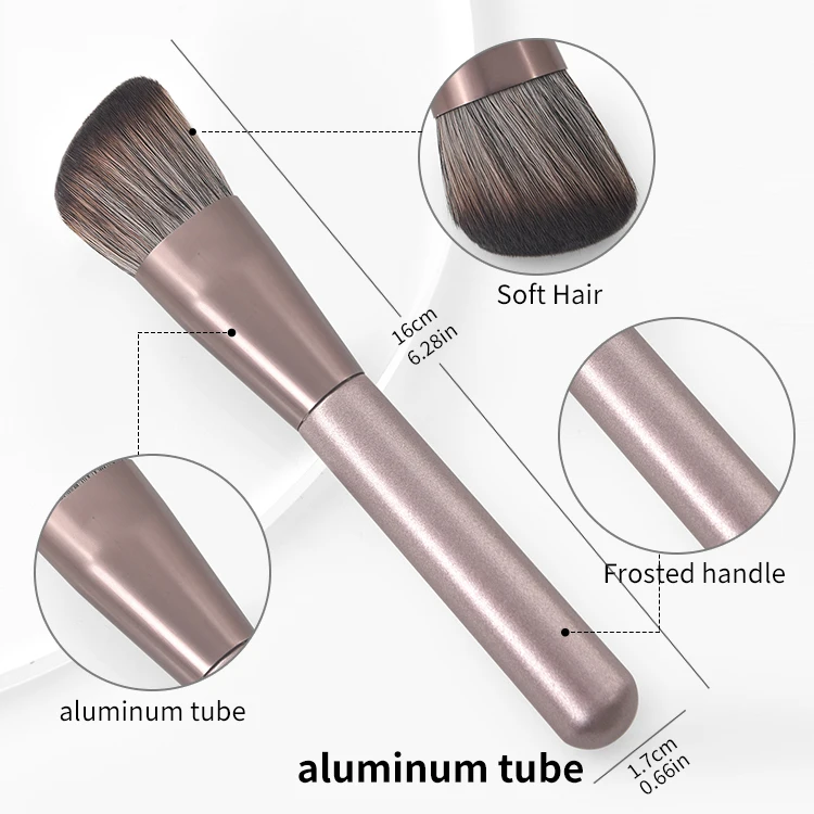 RTS Unbranded Wholesale Face Eye Make Up Brush With Custom Logo Handle Soft Hair Cosmetic Single Makeup Brush WC-GJH062101-05