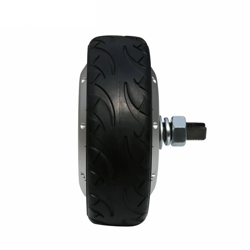 Zhongling 10inch 48V 300kg load 200RPM BLDC electric driving wheel hub servo motor with 14bit encoder for AGV handling robot