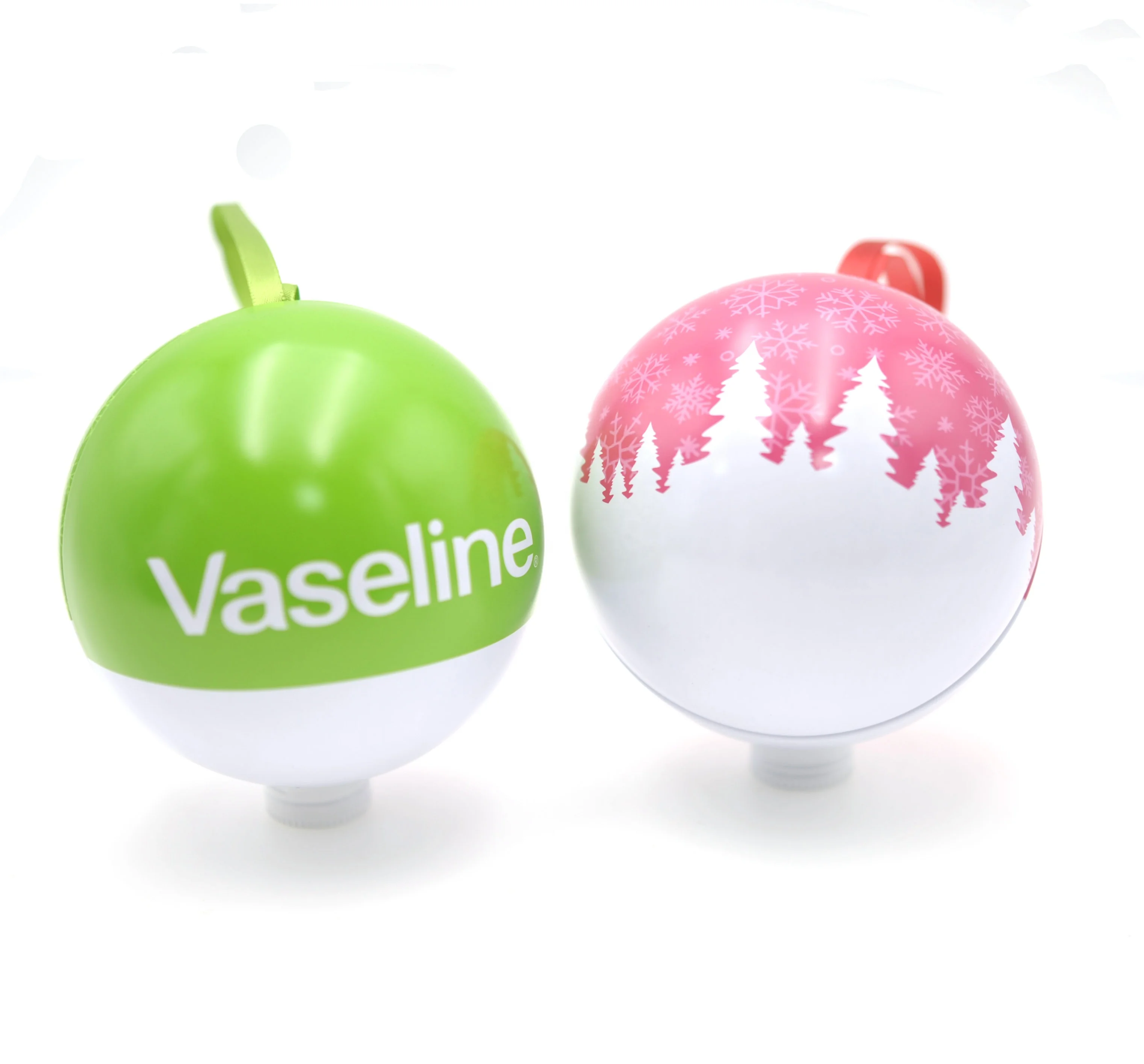 Round metal tin ball with hanging string gift packaging tin bauble box for Christmas