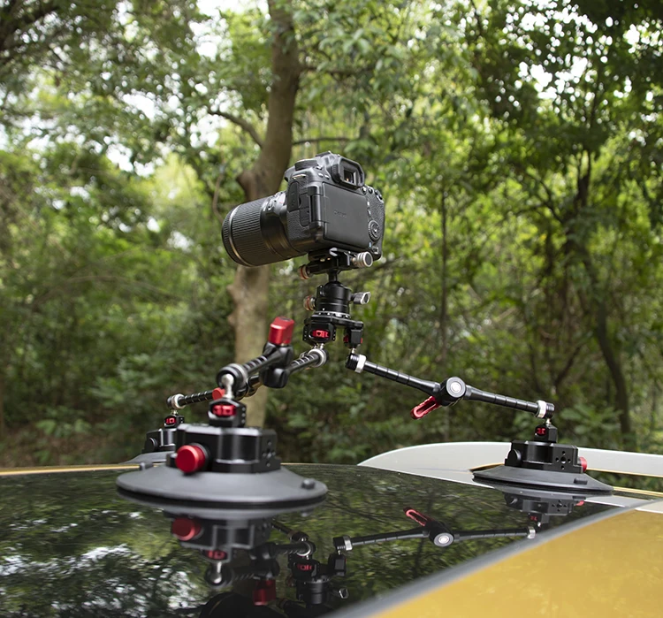 Custom Design Adjustable Filming Stabilizer Ball Head Tripod Car Sucker Suction Cup Camera Mount Holder