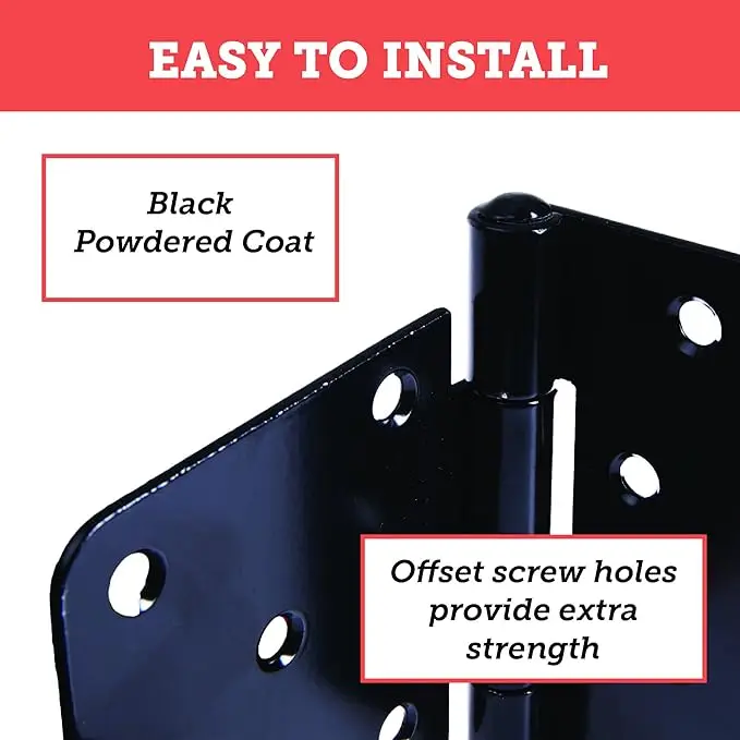 Тяжелая квадратная петля для ворот подходит сарая хранения и деревянных дверей забора