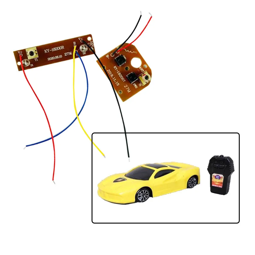 QQF C 2ch rc remote control receiver and transmitter 2 or 4 channels PCB assembly PCBA manufacturer