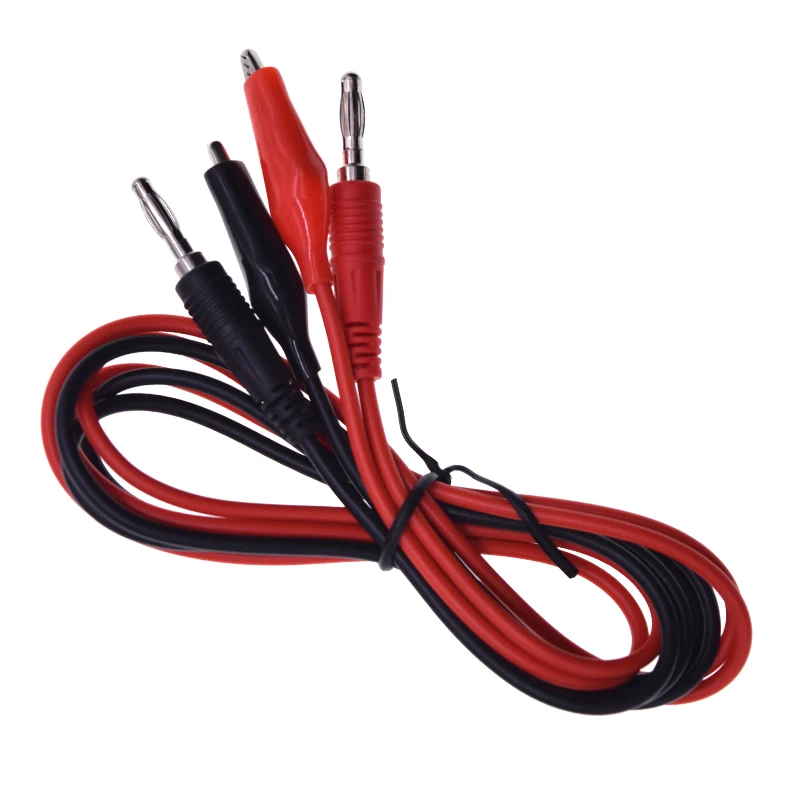 4 мм банановый штекер на медный зажим типа «крокодил» набор автомобильных испытательных выводы для ремонта автомобиля