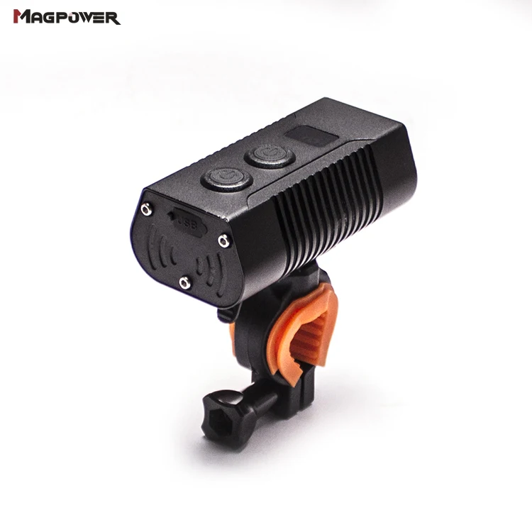 Multifunction Power Bank Function Bicycle Headlight with Digital Display USB Rechargeable LED Bike Light