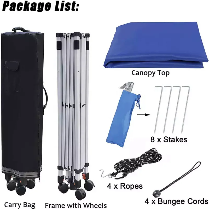 Awning Marquee Gazebo Canopy Trade Show Tent Instant Custom Easy Ez up Event 10x10 3X3 Pop up Aluminium Folding Pdyear Outdoor