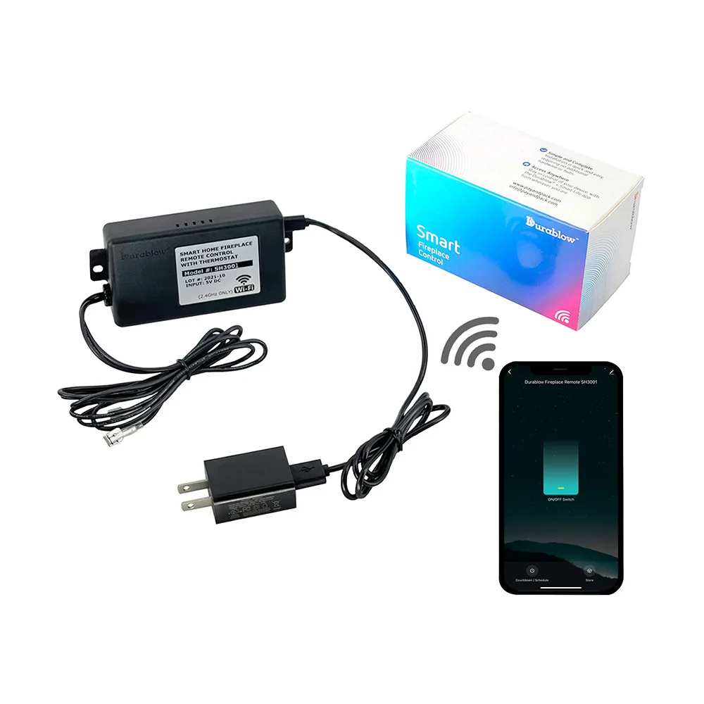 Taiwan Supplier Gas Fireplace Remote Control Backlight Transmitter For Millivolt Valve