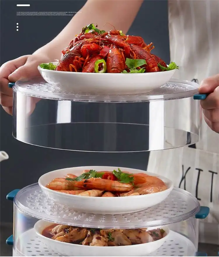 Wholesale Dust Proof Stackable Insulation Multi Layer Anti - Flies Refrigerator Dining Table Leftovers Storage Food Cover