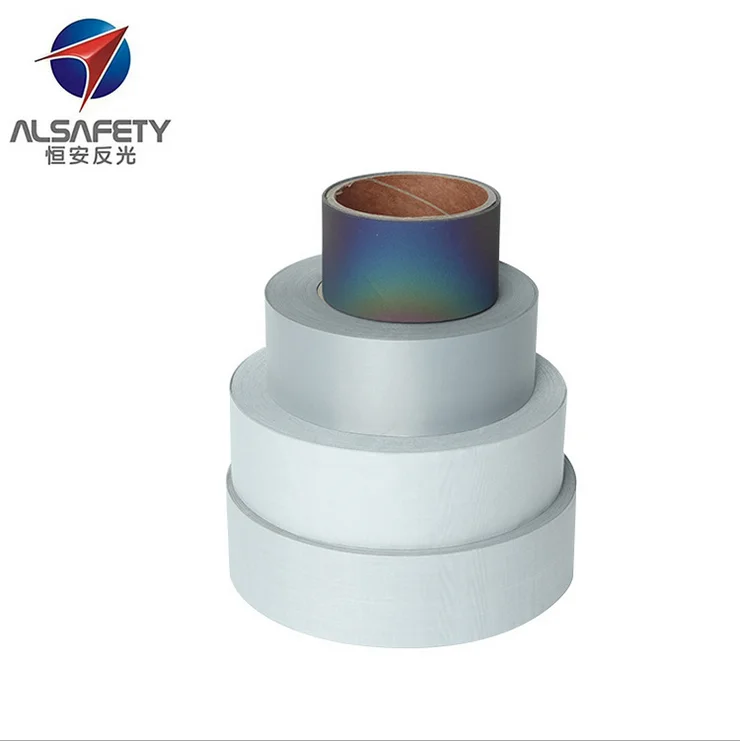 Alsafety Gray 100% Polyester Reflective Fabric For Fashion Clothing Or Jacket