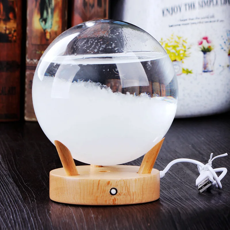 Christmas Gift Teardrop Storm Glass Creative Stylish Desktop Droplet Storm Glass Crafts Weather Storm Forecast Predictor